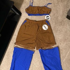 Capsule.  Blue/Brown Sweatsuit